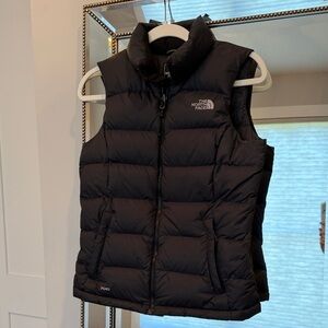 Womens North Face Puffer Vest TNF Black Winter Ski
